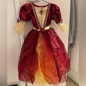 Disney Store Princess Belle light up Christmas dress.